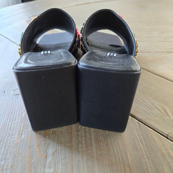 Verace Embellished Black Women's Heels size 40 new - Picture 10 of 12